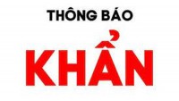 THÔNG BÁO KHẨN SỐ 25