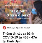 Thêm 13 ca dương tính với SARS-CoV-2 trên địa bàn tỉnh từ 463 - 476