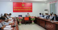 Quang cảnh Hội nghị tại điểm cầu tỉnh Bình Định